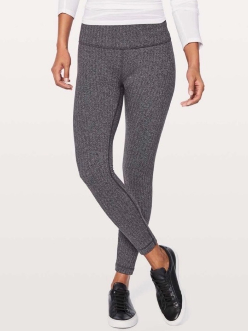 lululemon athletica Ribbed High-Rise Leggings - Charcoal
